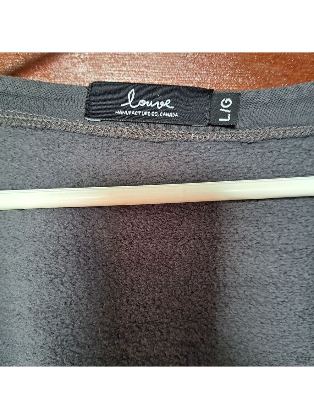 🇨🇦 Louve Organic Cotton Open Cardigan Made in Quebec | Size Large | Ethical - Picture 6 of 12